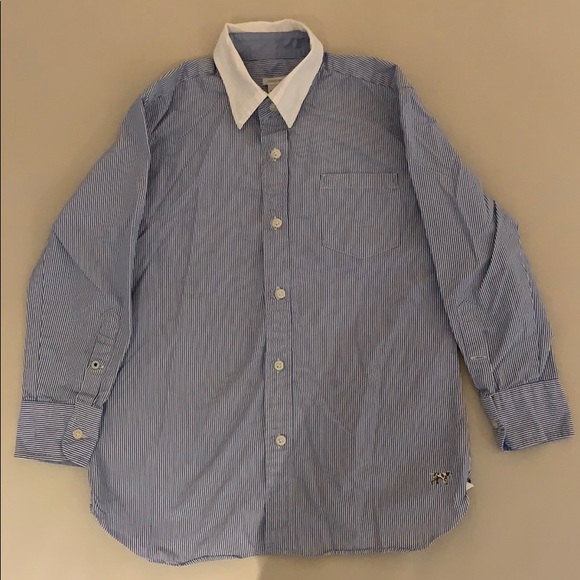 Crewcuts Other - Crewcuts Boys Blue & White Button Down Shirt - L